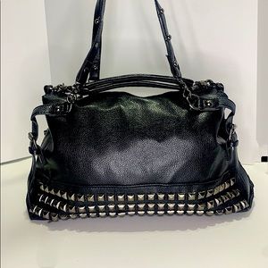 Black PU leather purse